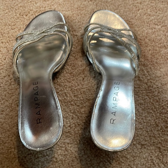 Rampage slip-on evening sandals with sparkles - Picture 3 of 11